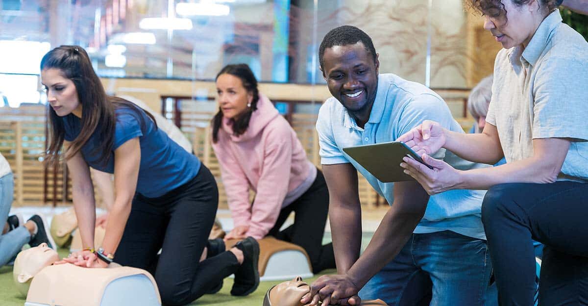 Pediatric CPR training for childcare providers