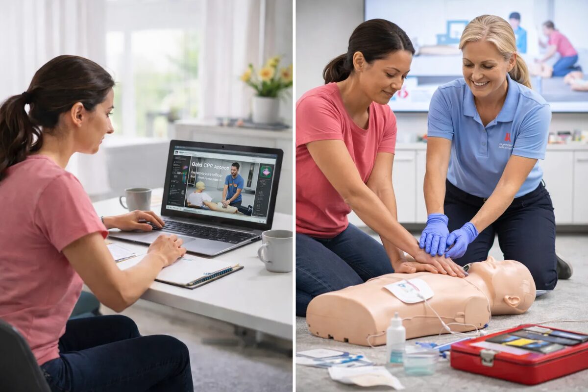 Blended CPR course — online and hands-on